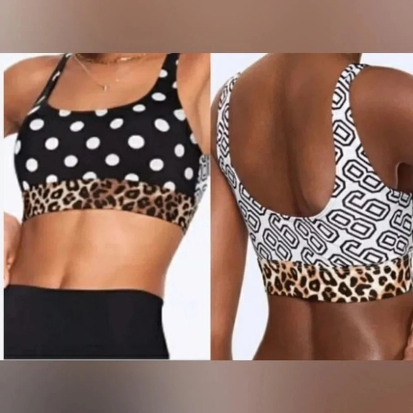 PINK Victoria's Secret Ultimate Unlined Animal Print Polka Dot Sports Bra, XS - Picture 8 of 8